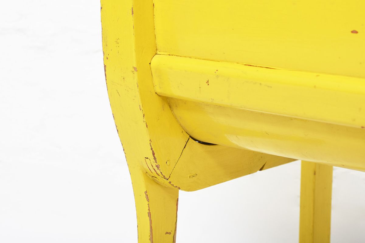 Yellow Finnish Kids Chair details9