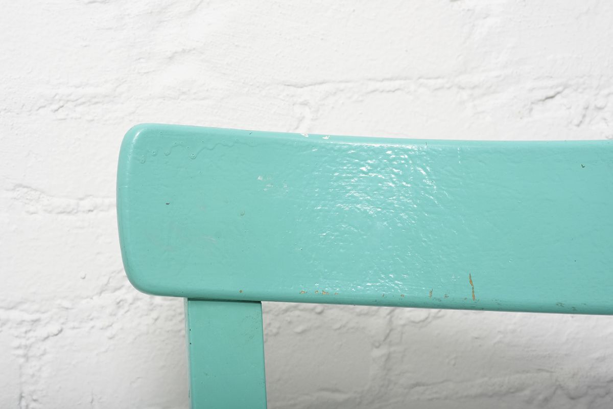 Aalto Chair69 Patinated Turquoise Paint details1