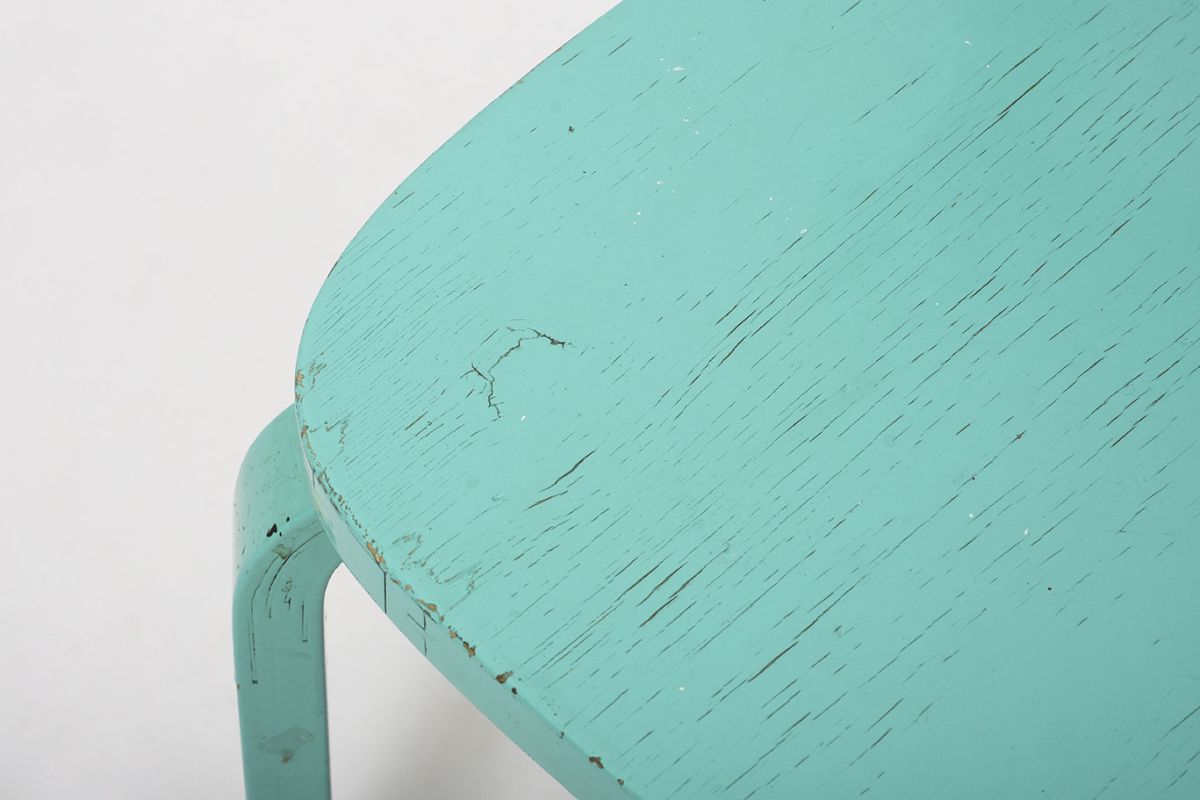 Aalto Chair69 Patinated Turquoise Paint details4