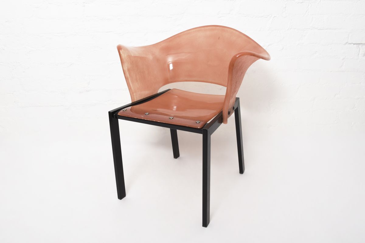 Stefan Lindfors Fiberglass Chair pink