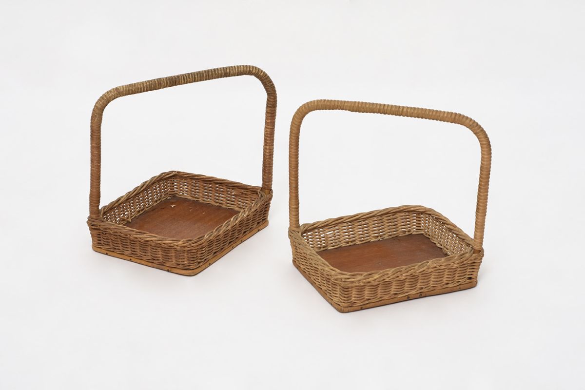 Small Finnish Rattan Baskets