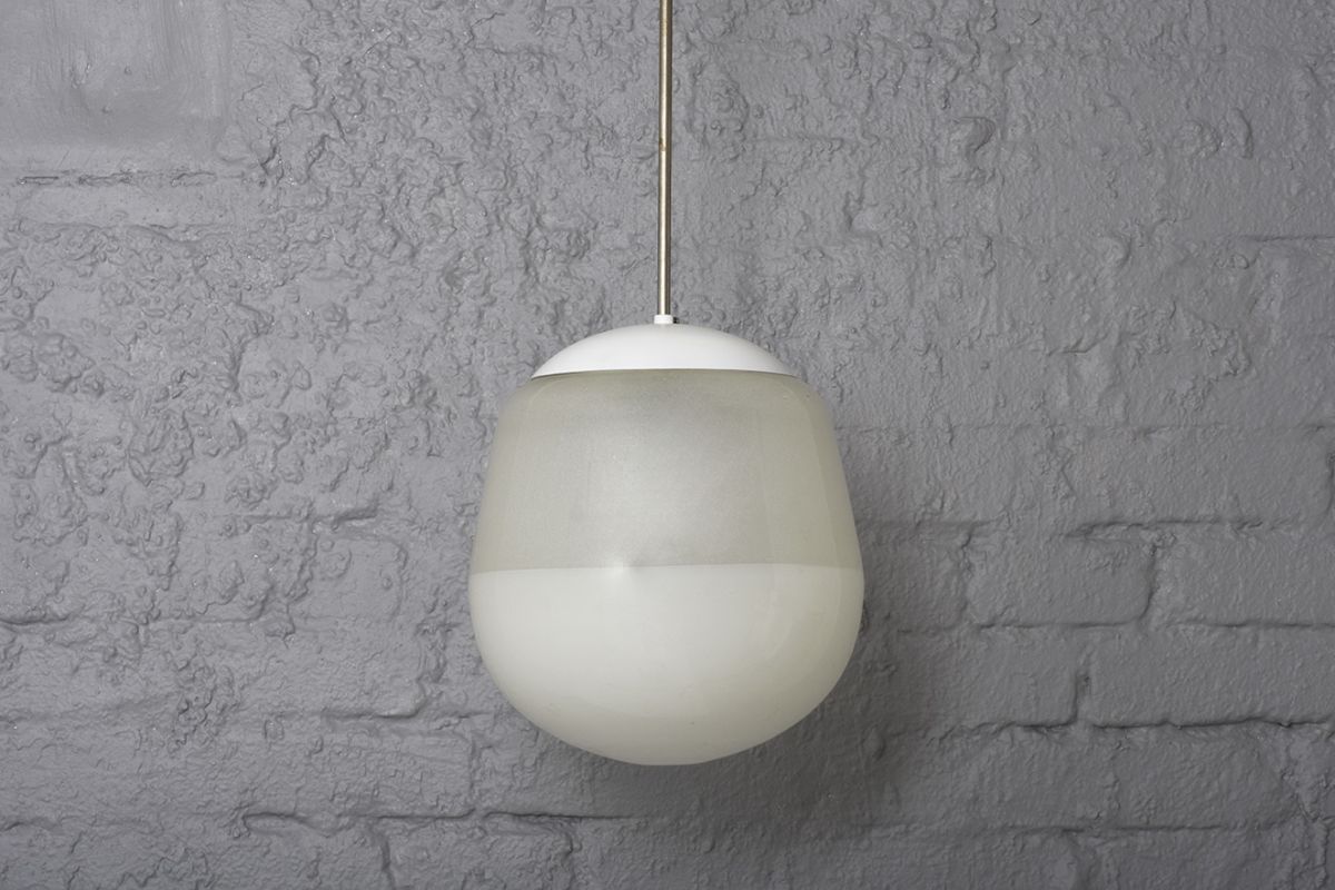 Paavo Tynell Opaline Glass Pendant Lamp