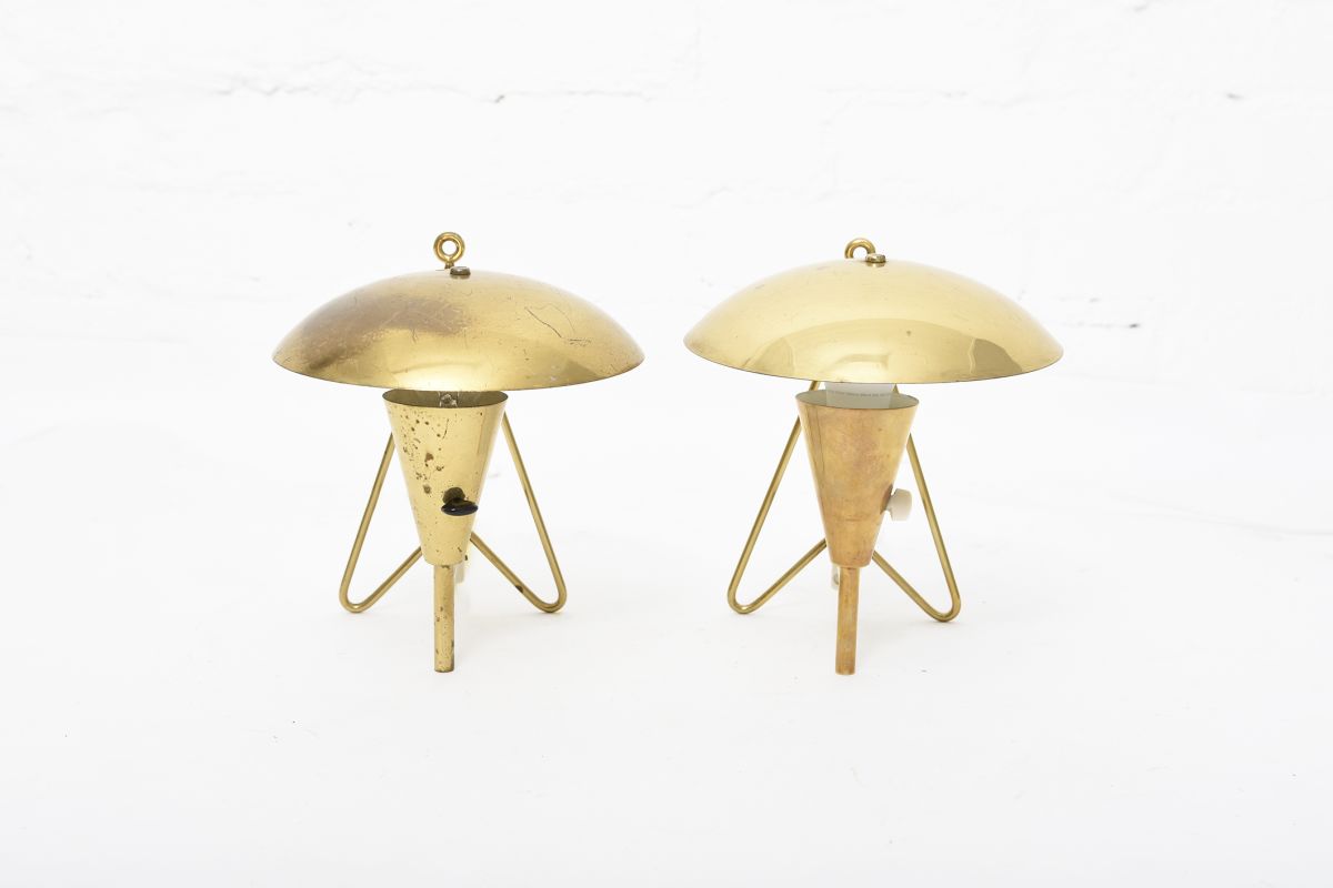 Anonymous brass wall lamp