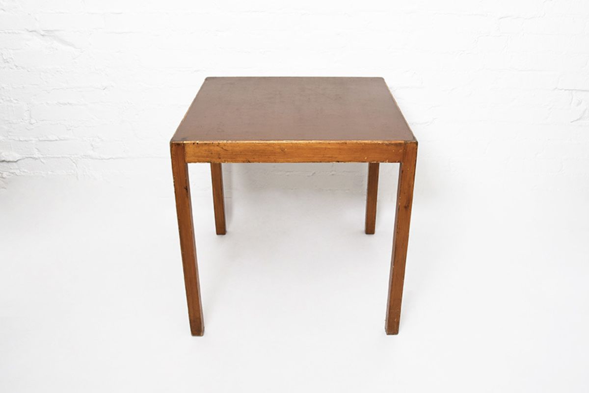 Aalto Square Brown Lino Table