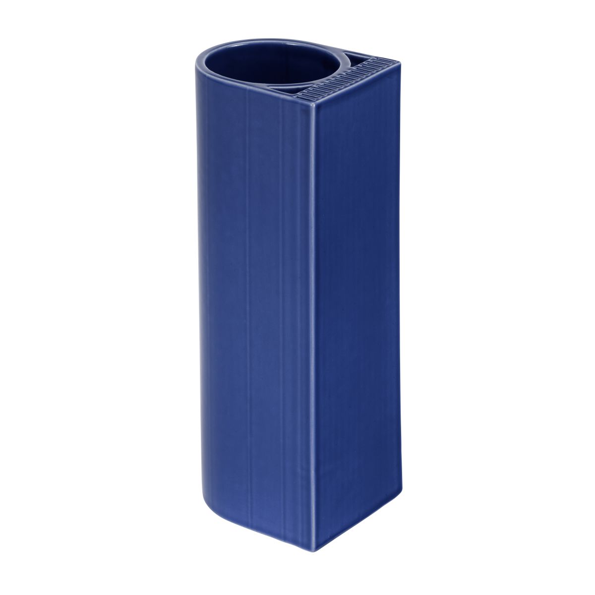 Tiili Vase Blue gloss Back F