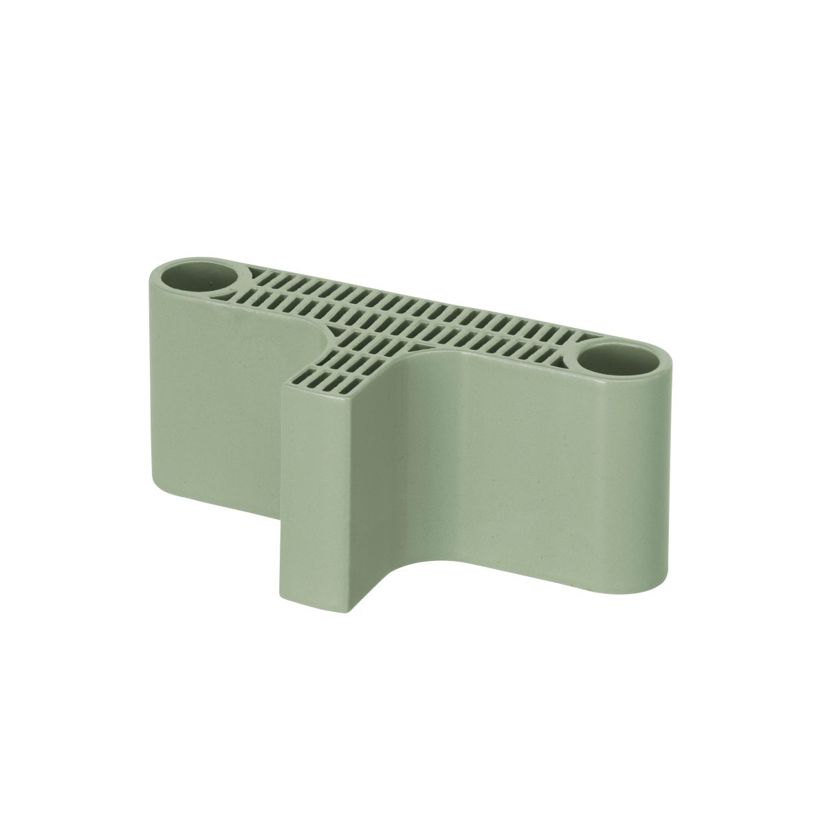 Tiili Candleholder Green gloss F