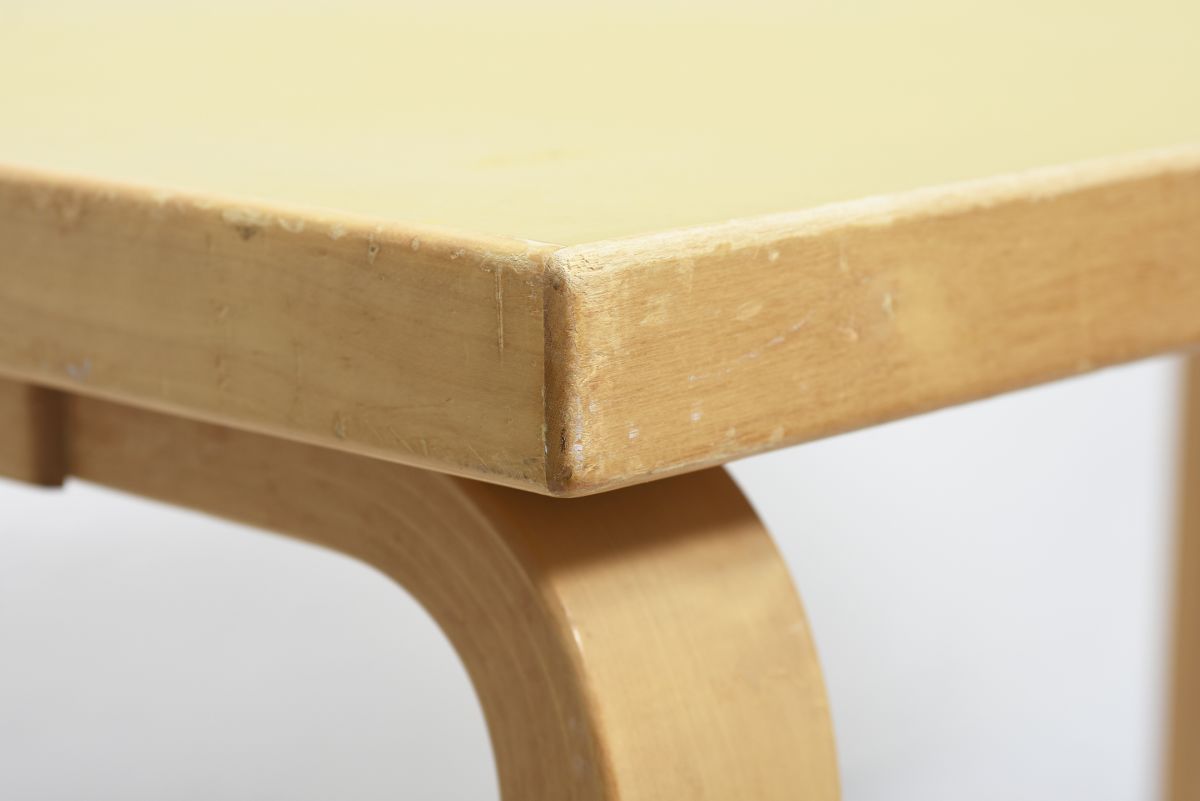 Aalto Alvar Table Yellow lino 03