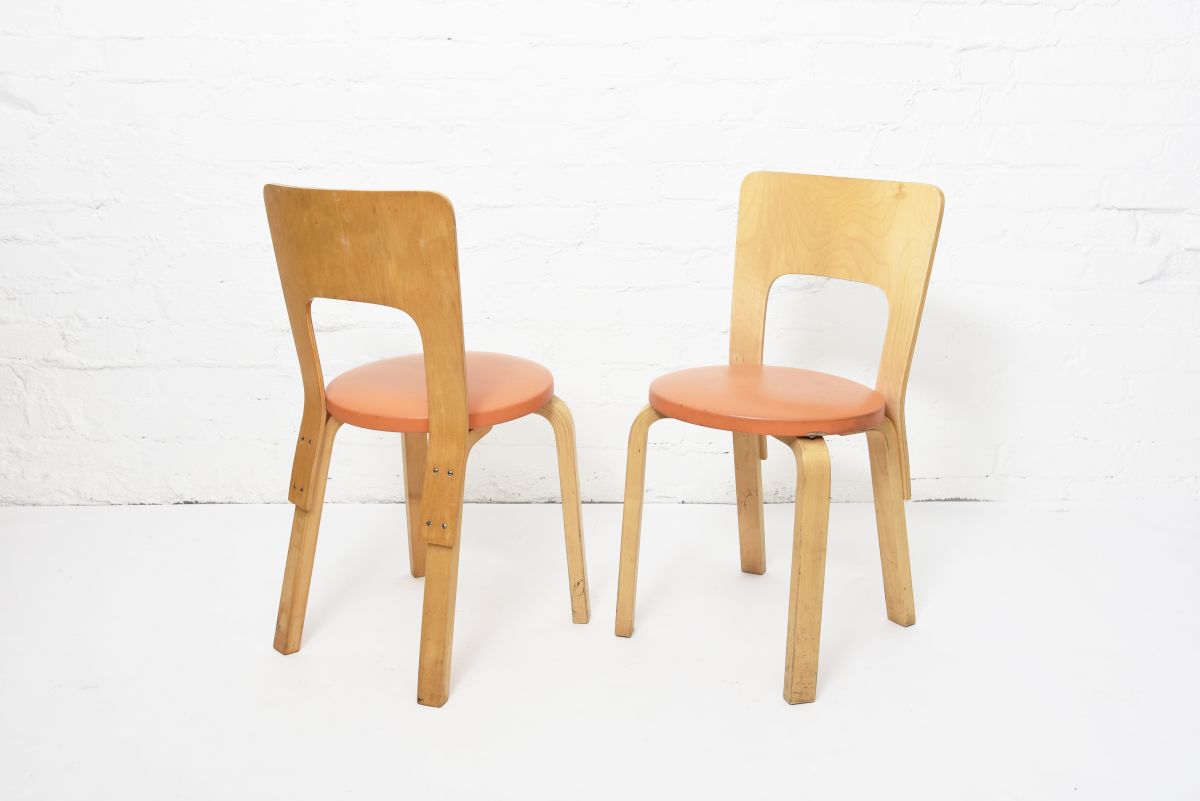 Aalto Alvar Chair66 orange