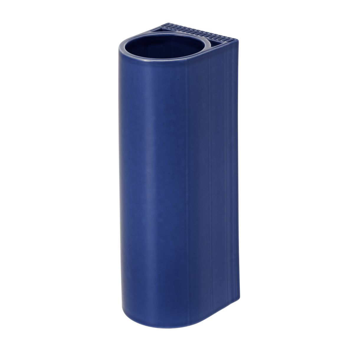 Tiili Vase Blue gloss Front F