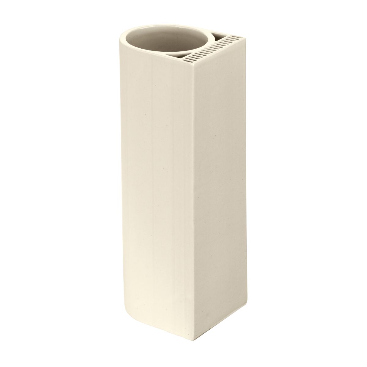 Tiili Vase white gloss Back F