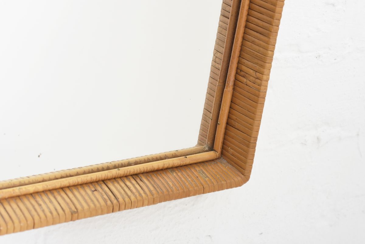 Anonymous Finnsh rattan mirror trapezoid 03