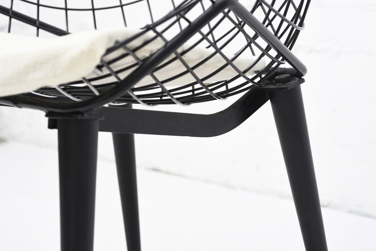 Bertoia Harry Diamond chair new seat 06