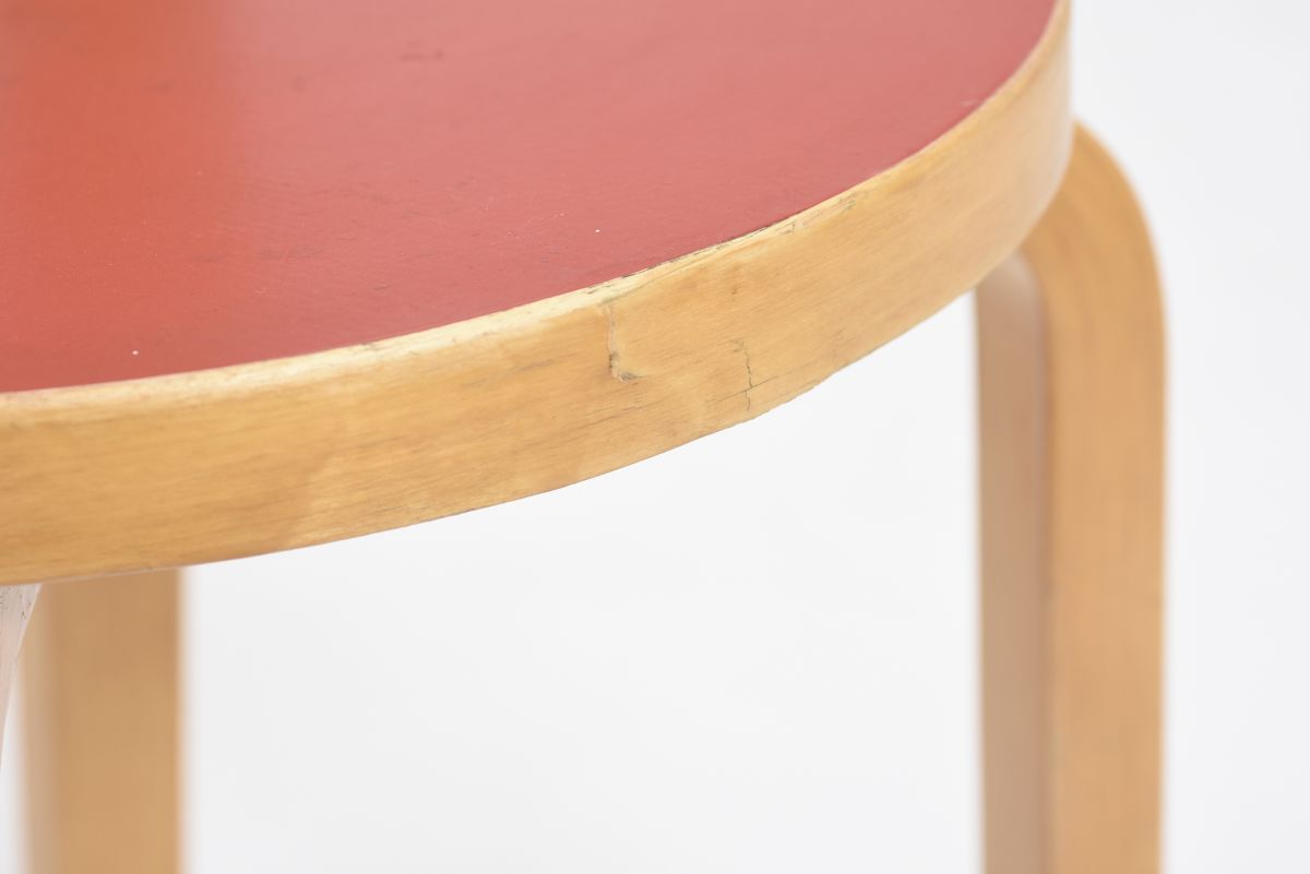 Aalto Alvar chair 65 red lino 05