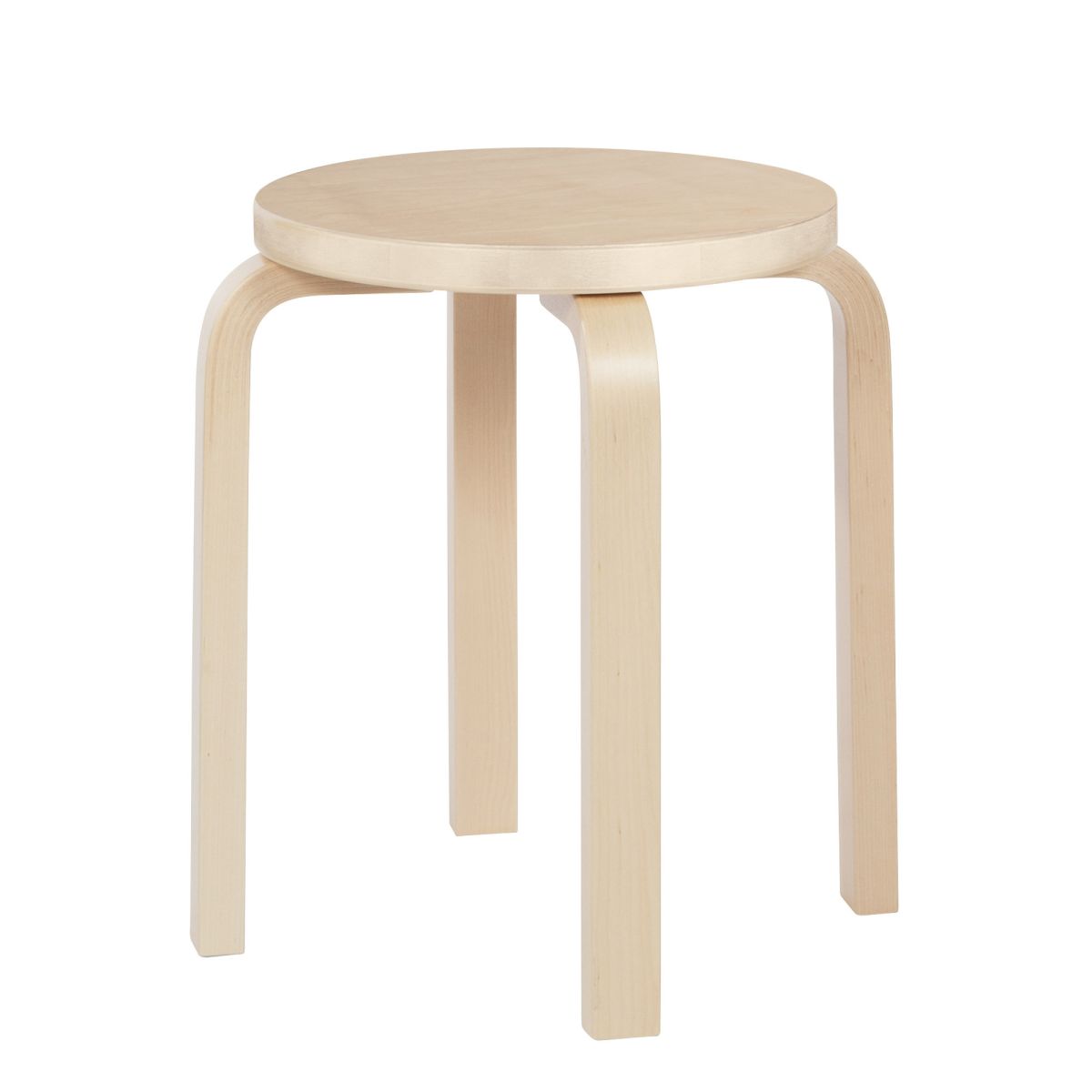 Stool E60 legs birch, birch top