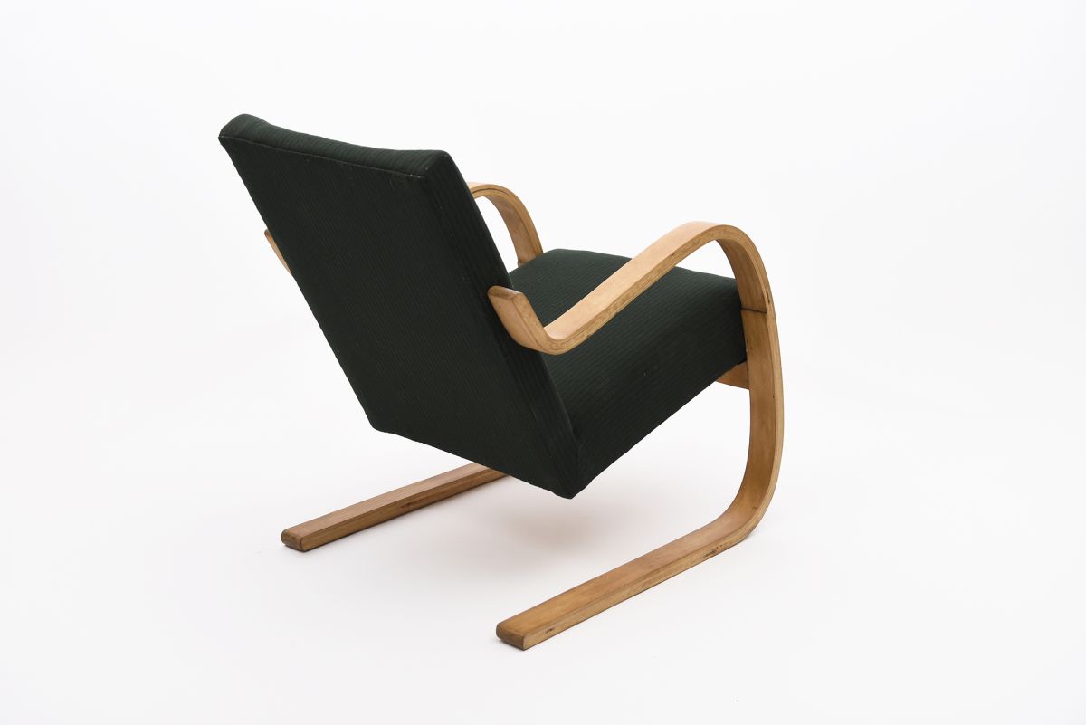 Aalto Alvar Armchair 401 dark green back