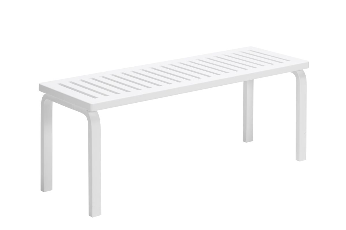 Bench 153A slatted top white lacquer_WEB