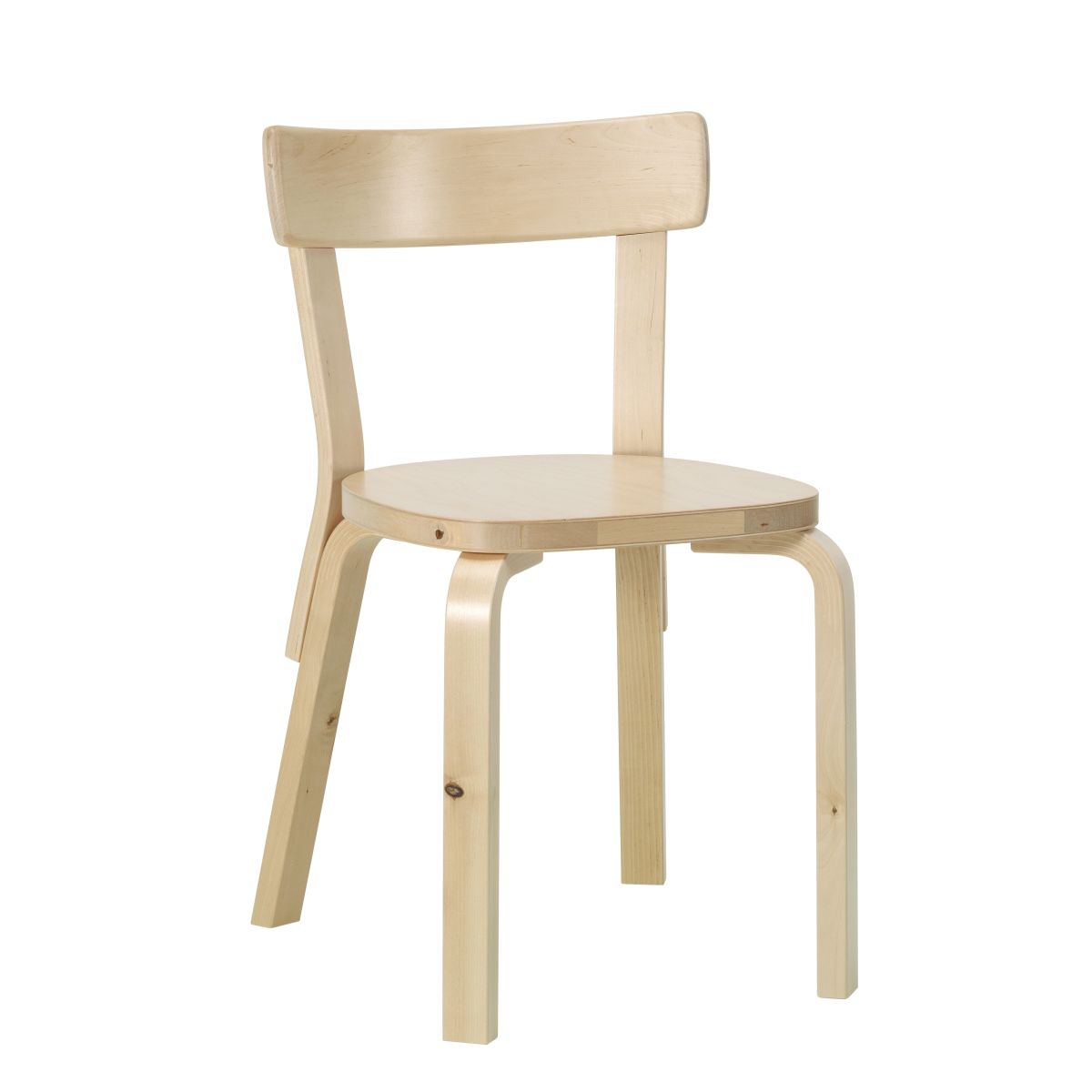 Chair 69 wild birch natural lacquered cut out 8906029