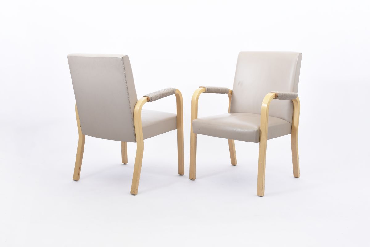 Aalto Alvar Armchair 46 high back beige