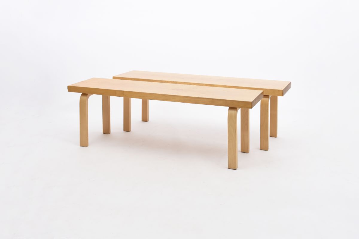 Aalto Alvar Custom order sold wood bench