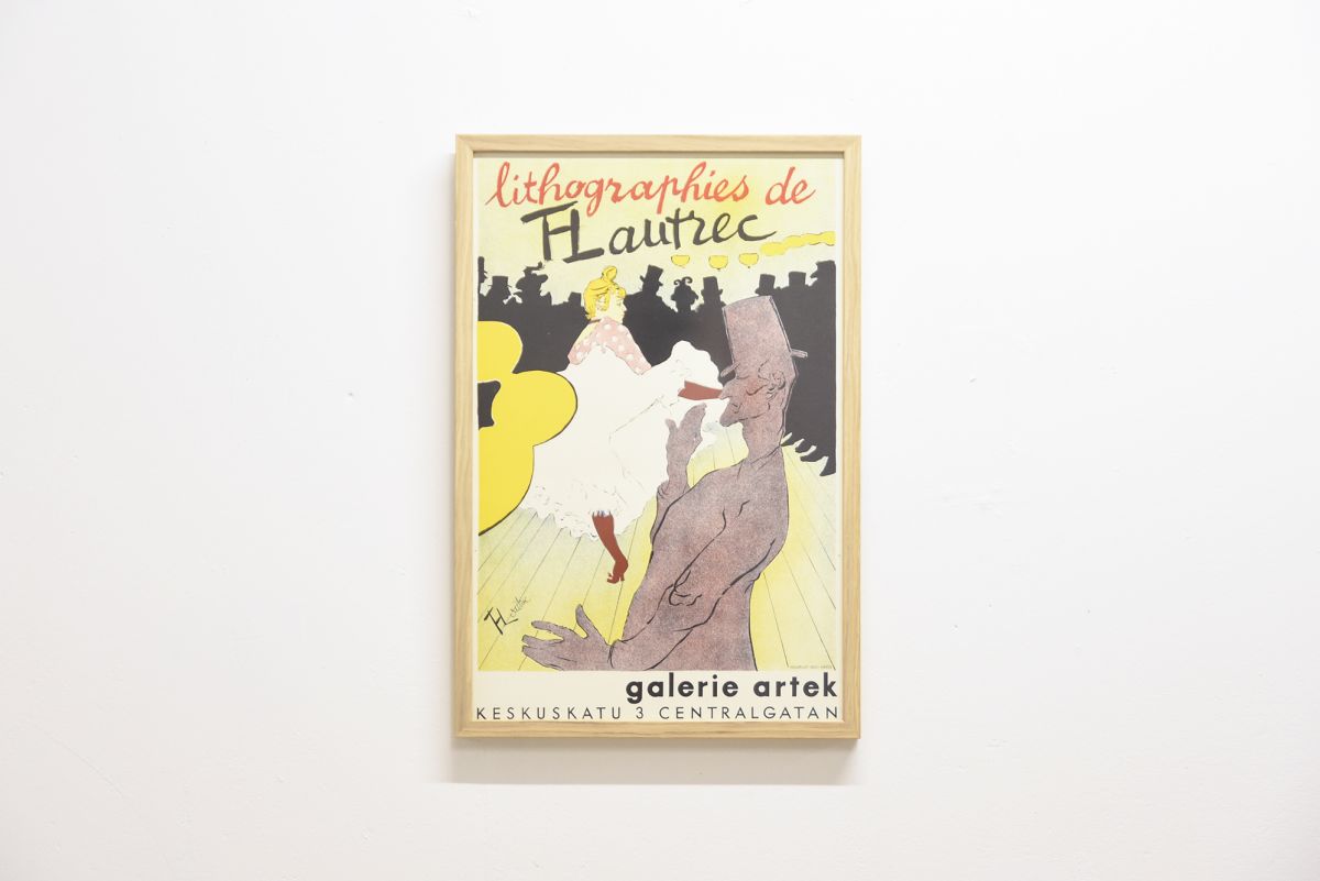 Galerie Artek exhibition poster Toulouse Lautrec