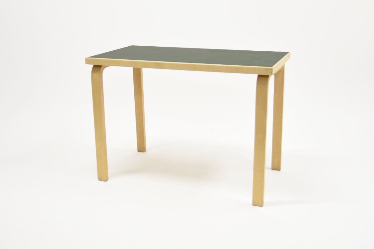 Aalto Alvar table linoleum green