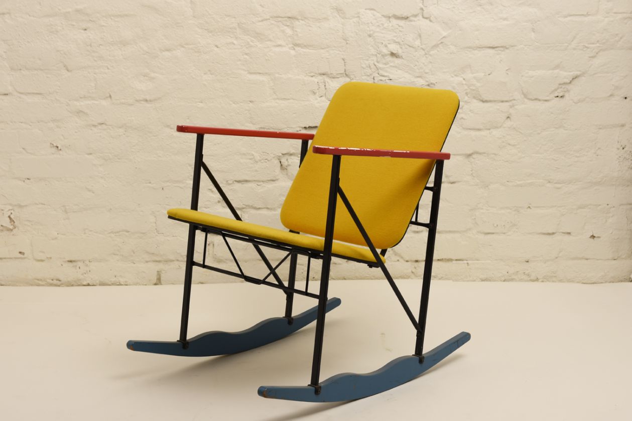 Artek A509 Rocking Chair yellow