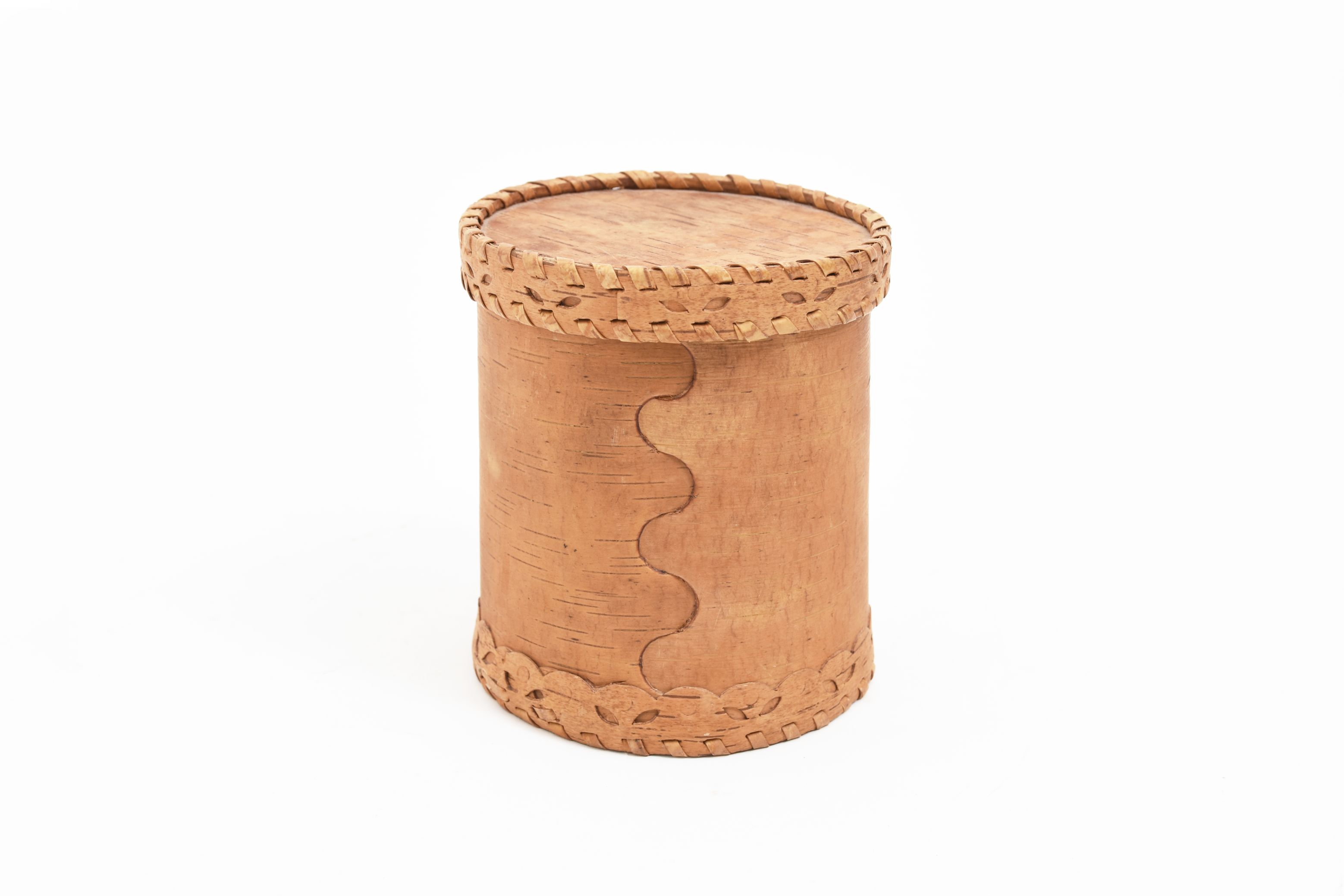 Artek Birch Bark Container with a Lid