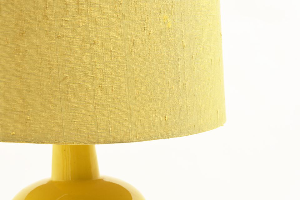 Artek Bright Yellow Ceramic Table Lamp