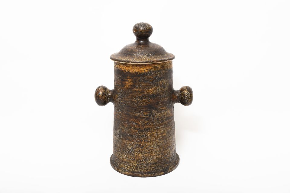 Artek Large Ceramic Jar with Lid and Handles