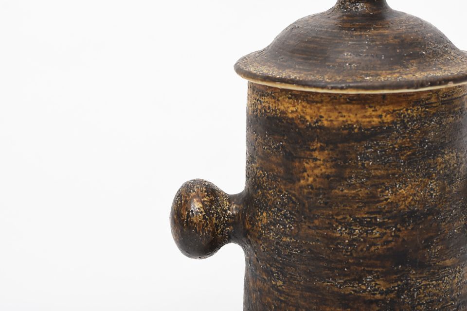 Artek Large Ceramic Jar with Lid and Handles