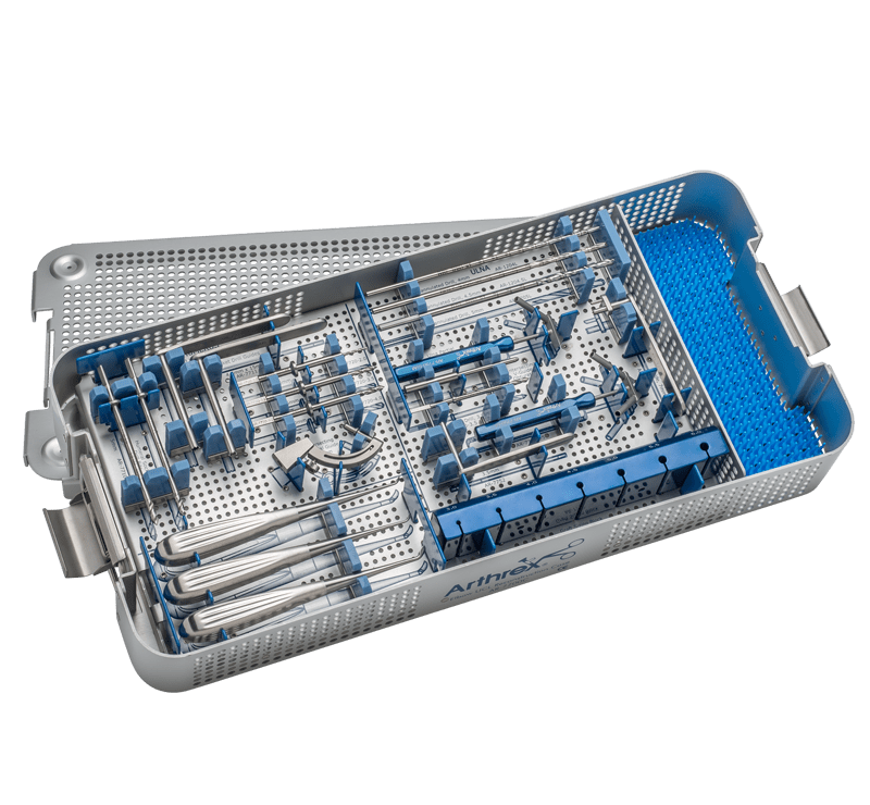 Set de instrumentos para reconstrução de UCL do cotovelo