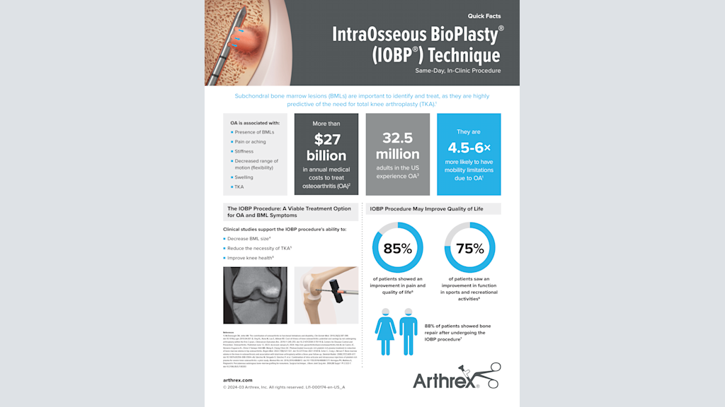 IntraOsseous BioPlasty® (IOBP®) Technique