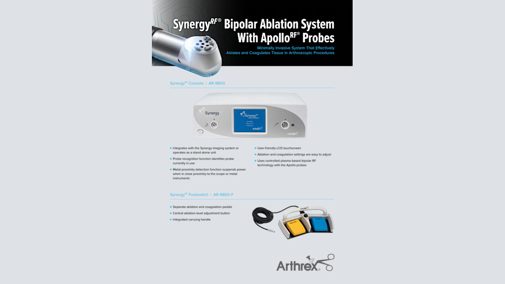 Synergy<sup><em>RF</em>®</sup> Bipolar Ablation System With Apollo<sup>RF®</sup> Probes