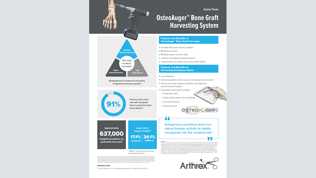 OsteoAuger™ Bone Graft Harvesting System