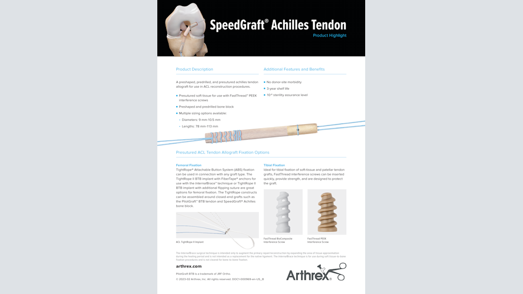 SpeedGraft® Achilles Tendon