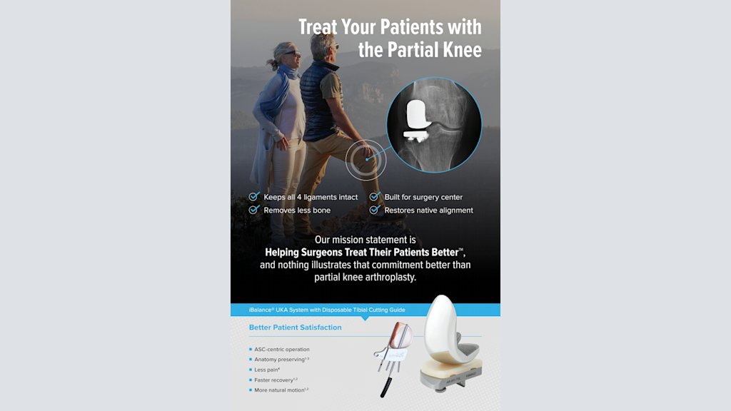 Treat Your Patients with the Partial Knee