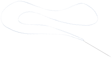 SutureTape FiberLoop, 0.9 mm, with one Straight Tapered Needle, (White/Blue)