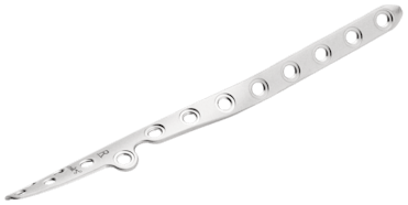 Posterolateral Anatomic Distal Fibula Plate, SS, Right, 10H