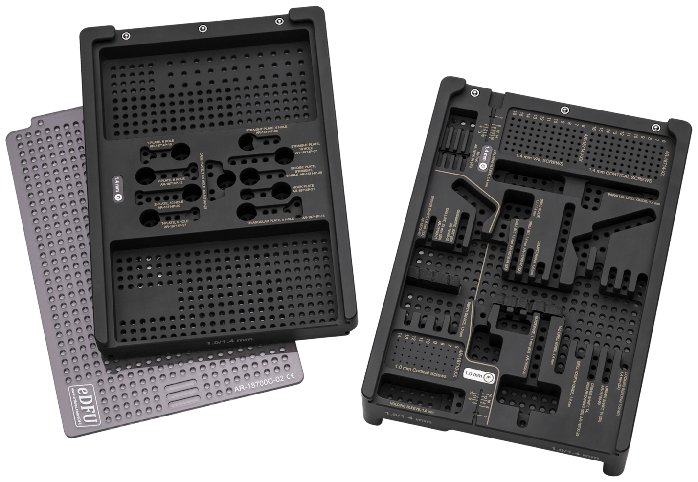 Mini CFS, 1.0 / 1.4 mm Moduleinsatz mit Deckel