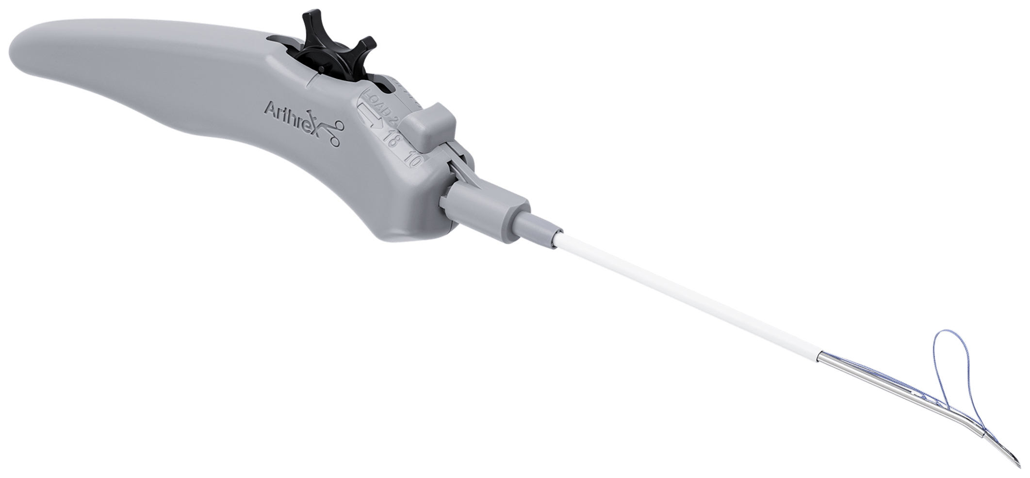 FiberStitch RC Implant 1.5, Curved, with two Polyester Implants and 2-0FiberWire@ Suture