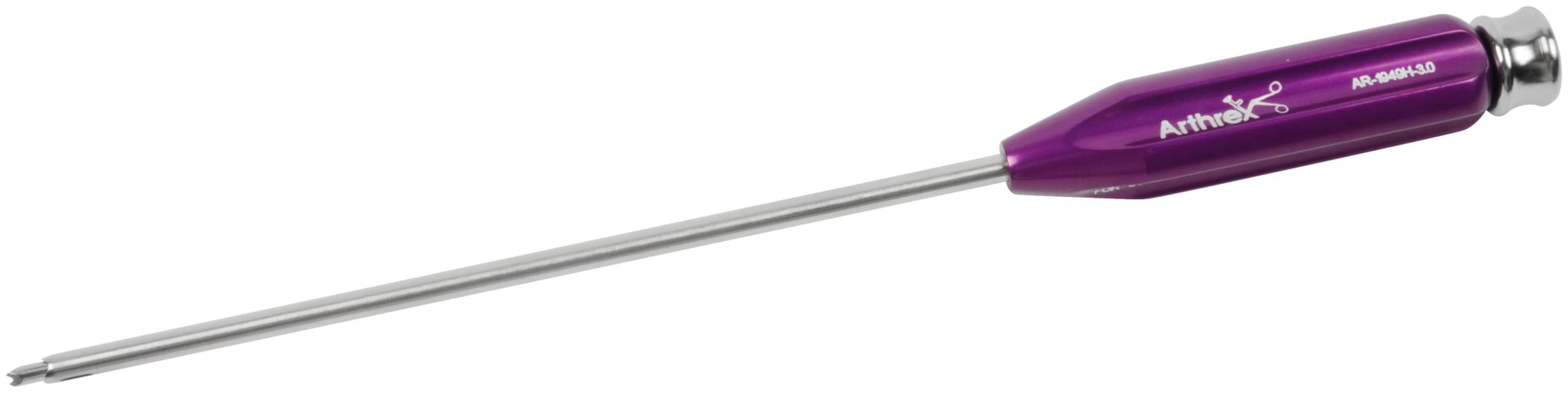 Spear / Setzinstrument mit kanüliertem Trokar für den 2.9 mm Hüft PushLock und 3.0 mm SutureTak