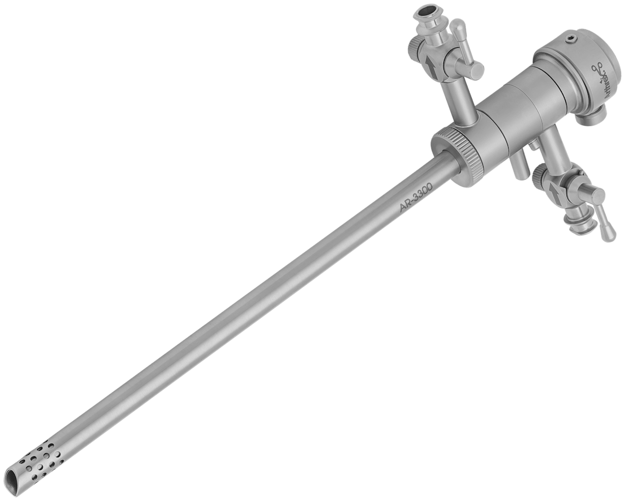 Arthroskopschaft, Inflow/Outflow, Ø 6.5 mm, Optik Schnellverschluss Storz-Style, 2 Hähne, drehbar