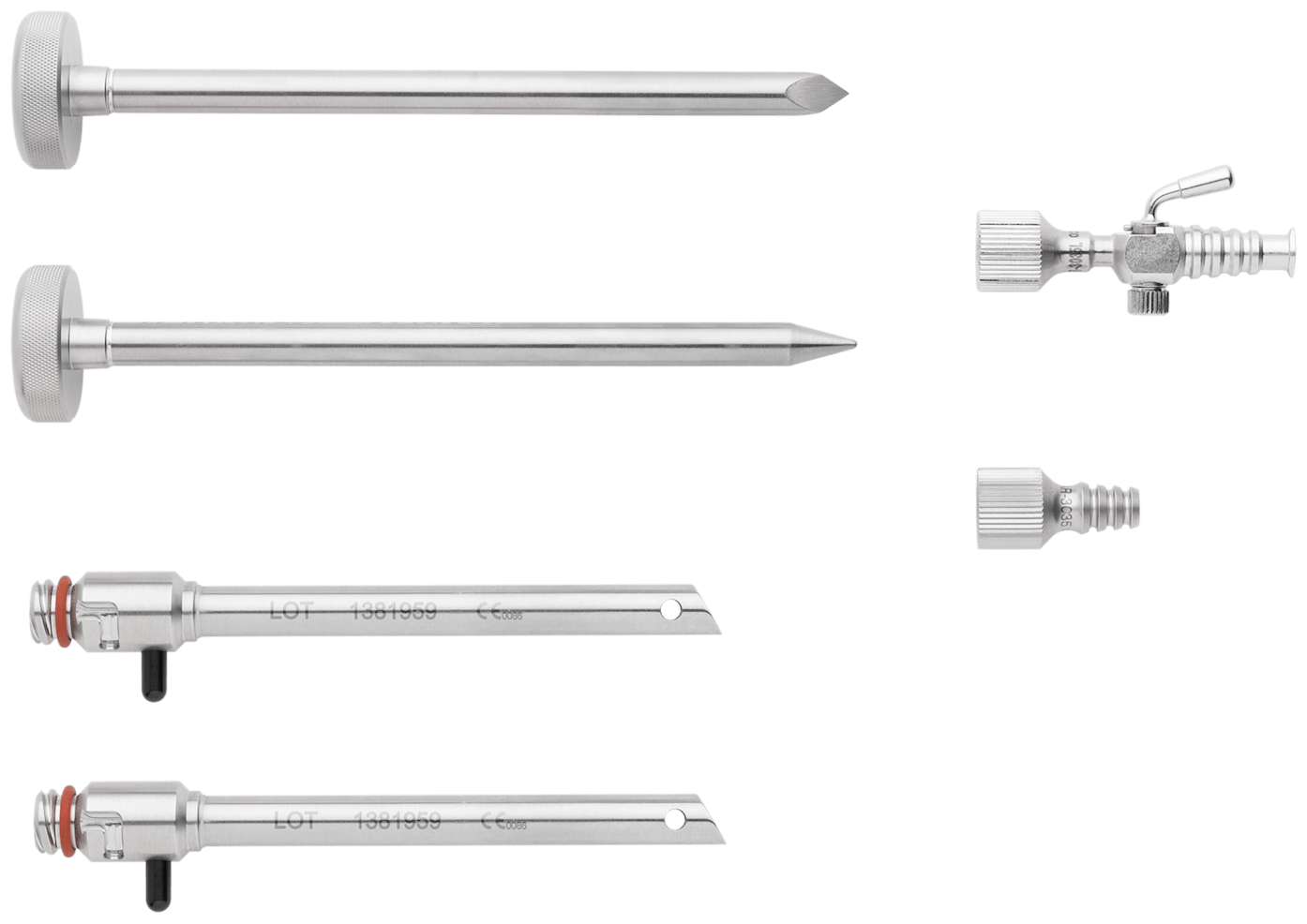 Cannula Set, 6.5 mm, Fenestrated