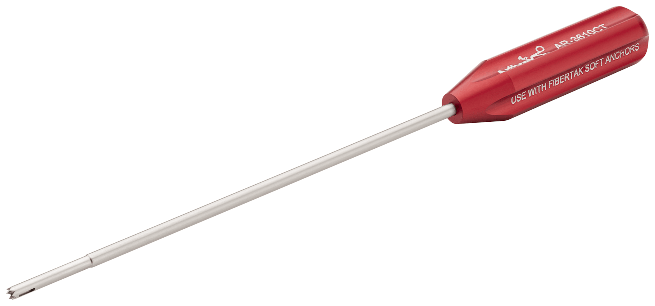 Circumferential Teeth Spear for FiberTak and Knotless FiberTak Anchors, Reusable
