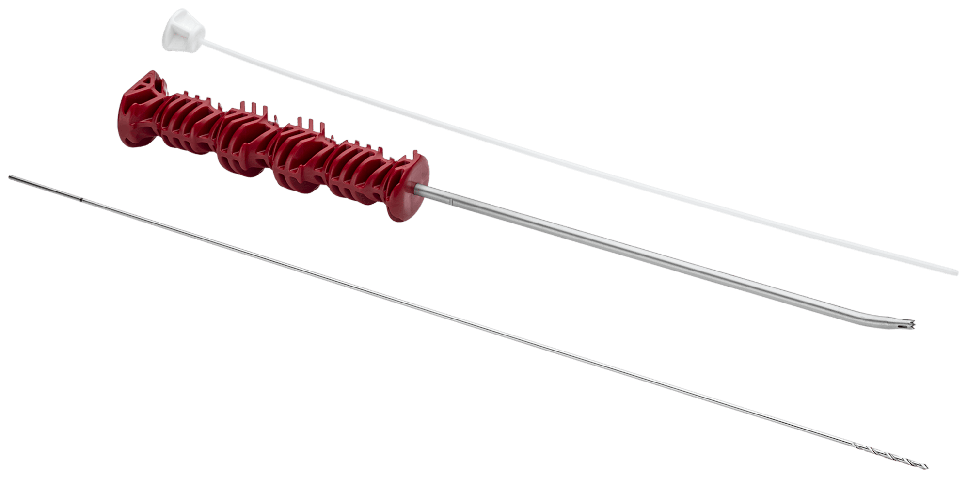 Einwegkit, für Knotless FiberTak-Fadenanker für die Hüfte, 16° gebogen,1.9 mm flexibler Spiralbohrer