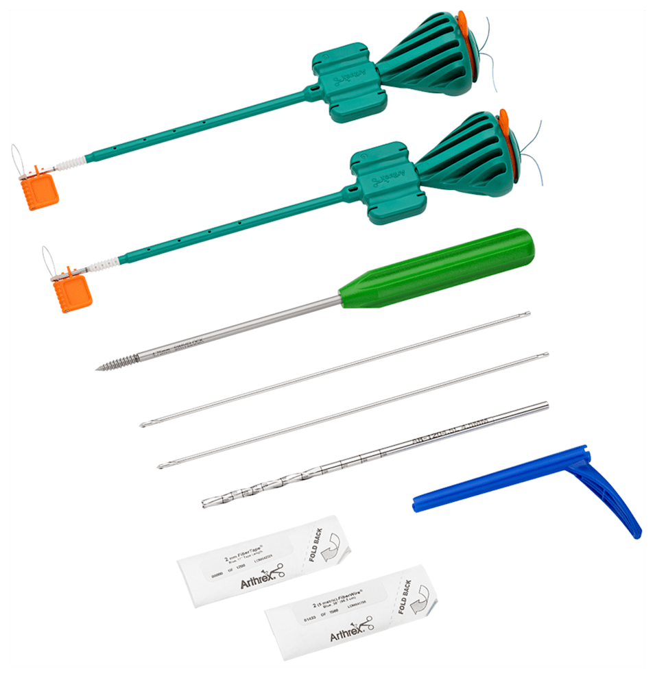 Implantatsystem,<i>Internal</i>Brace für Bandrefixationen im Knie