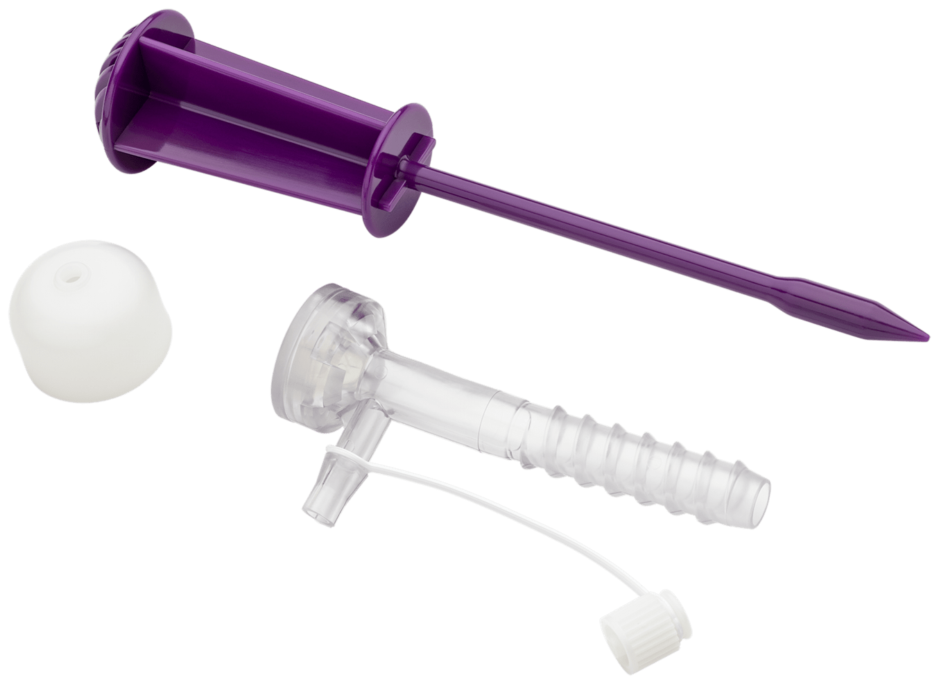 Twist-In Cannula with No-Squirt Cap, Flexible, 7.0 mm I.D. x 7.0 c m, VE5, steril, SU