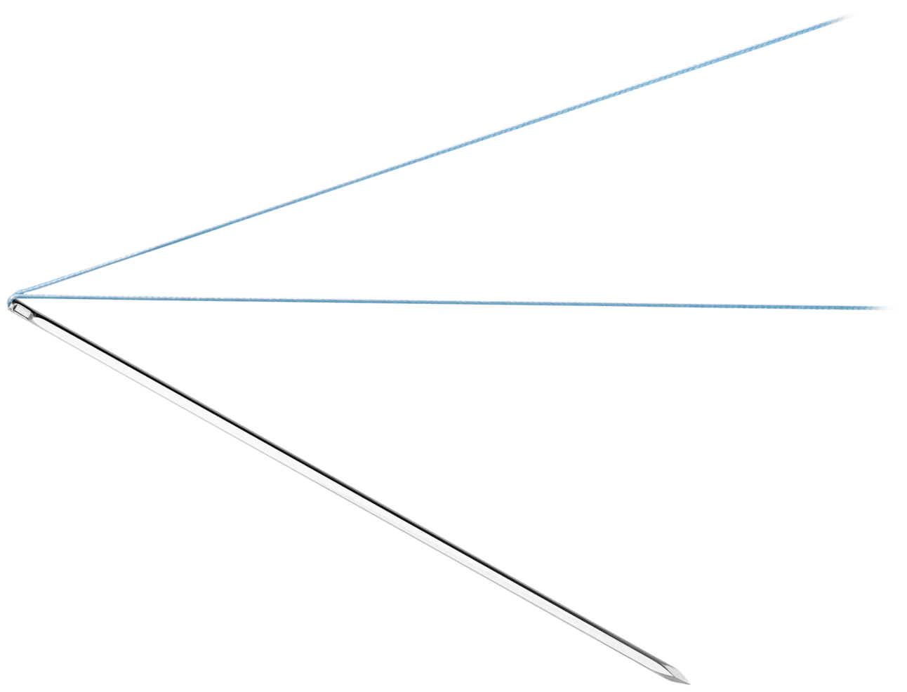 FiberLoop #2-0, mit gerader Diamond Point Nadel, steril