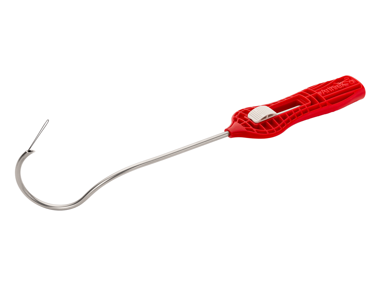 FiberTape Cerclage Offset Passer, Right, Disposable (Red)