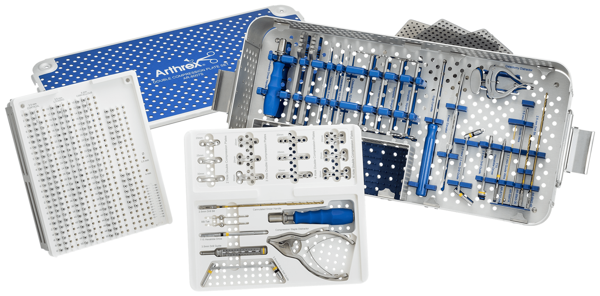 Instrumentenset für Doppelkompressionsplatte